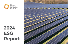 Pivot Energy Releases 2024 Environmental, Social, and Governance Report, Underscoring Its Continued Leadership in Impact-Driven Work